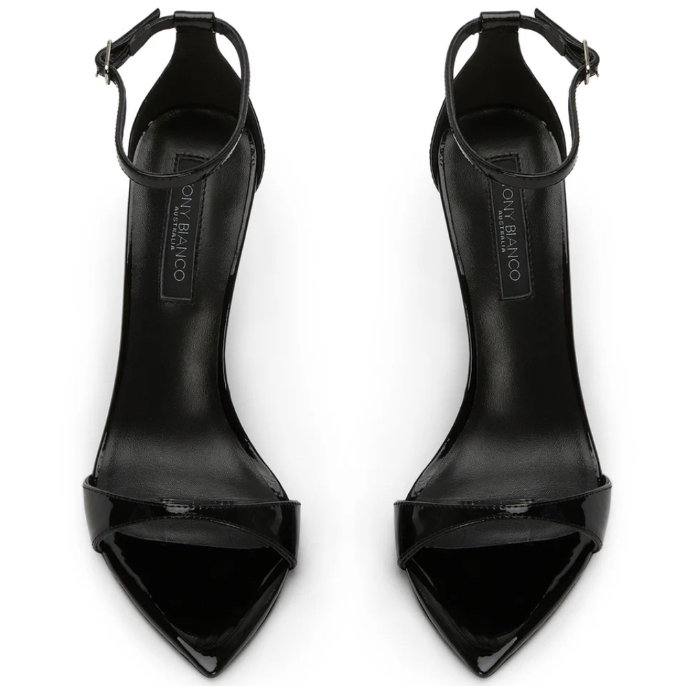 **Worn Once!** Tony Bianco “The Martini Heel” – Patent Black – Size 8 - Picture 4 of 9